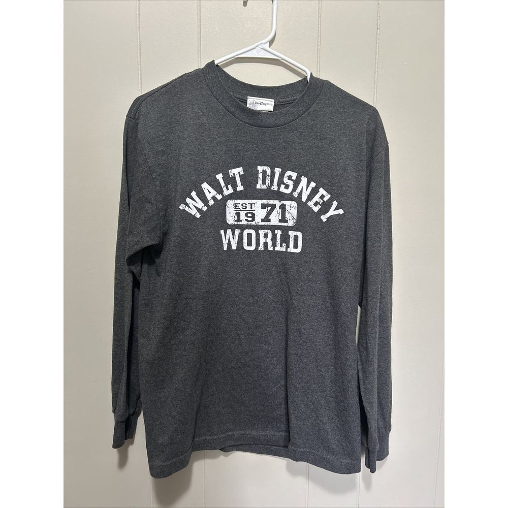 Walt Disney World 1971 Medium Dark Gray Long‎ Sleeve
